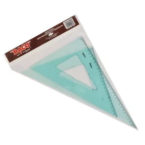 JUEGO ESCUADRAS S/BISEL C/GRAD 3245 ATADO DE 3 PZAS.