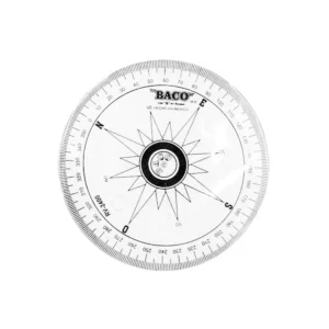 TRANSPORTADOR ROSA DE LOS VIENTOS BOPP RV-2400 ATADO DE 5 PZAS.