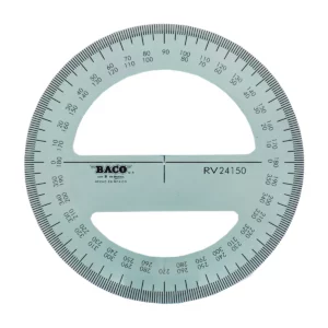 TRANSPORTADOR 360G 15CM DIAM RV24150 ATADO DE 3 PZAS.