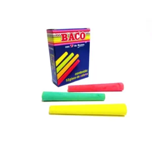 GIS MOLDEADO DE COLOR C/12 ATADO DE 5 PZAS.