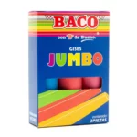 GIS MOLDEADO JUMBO DE COLOR C/3 ATADO DE 2 PZAS.