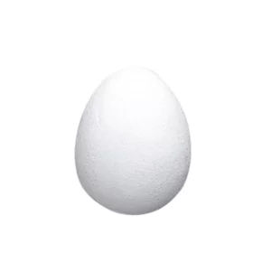 HUEVO DE UNICEL 461 8X5.6CMS ATADO DE 25 PZAS.