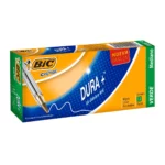 BOLIGRAFO BIC PM DURA MAS VERDE ATADO DE 12 PZAS.