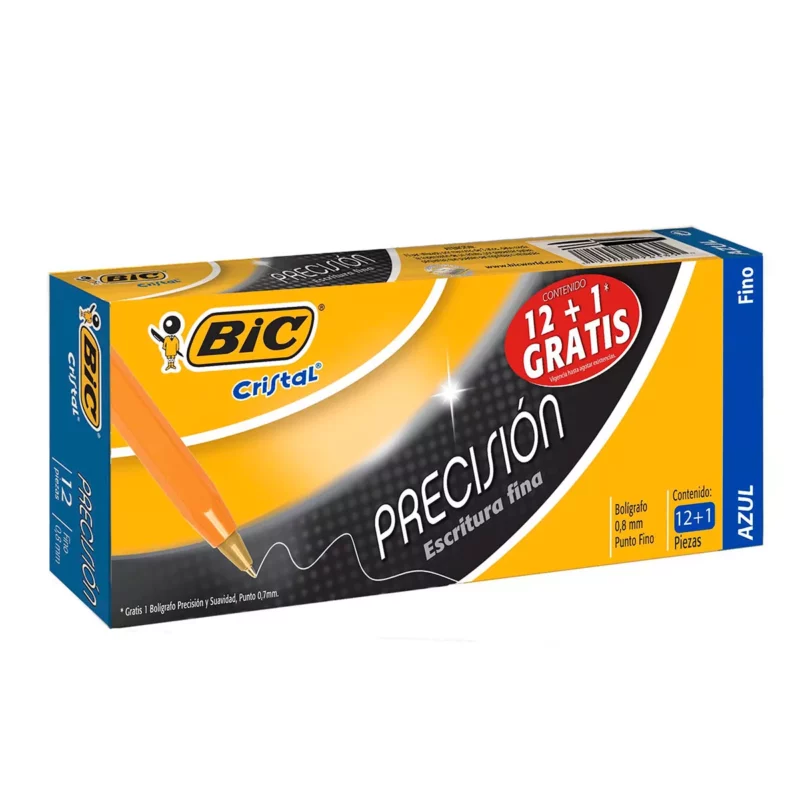 BOLIGRAFO BIC PF F290 PRECISION AZUL ATADO DE 12 PZAS.