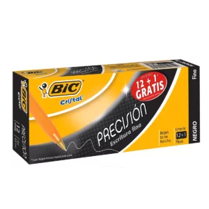 BOLIGRAFO BIC PF F290 PRECISION NEGRO ATADO DE 12 PZAS.