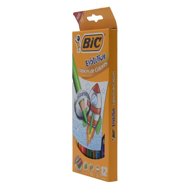 COLORES BIC EVOLUTION 4MM C/12 ATADO DE 2 PZAS. - Imagen 4