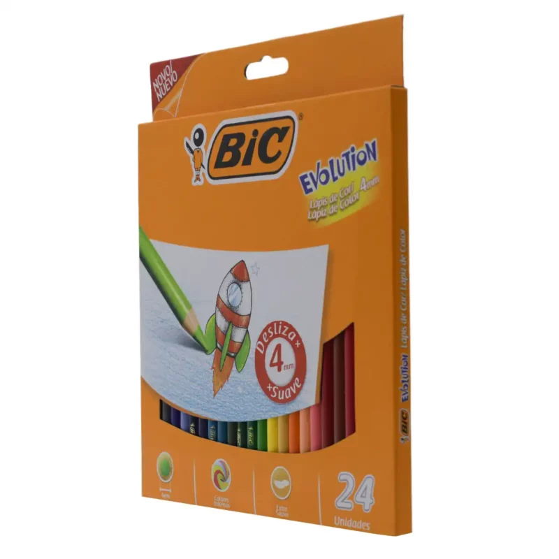 COLORES BIC EVOLUTION 4MM C/24 ATADO DE 2 PZAS. - Imagen 3