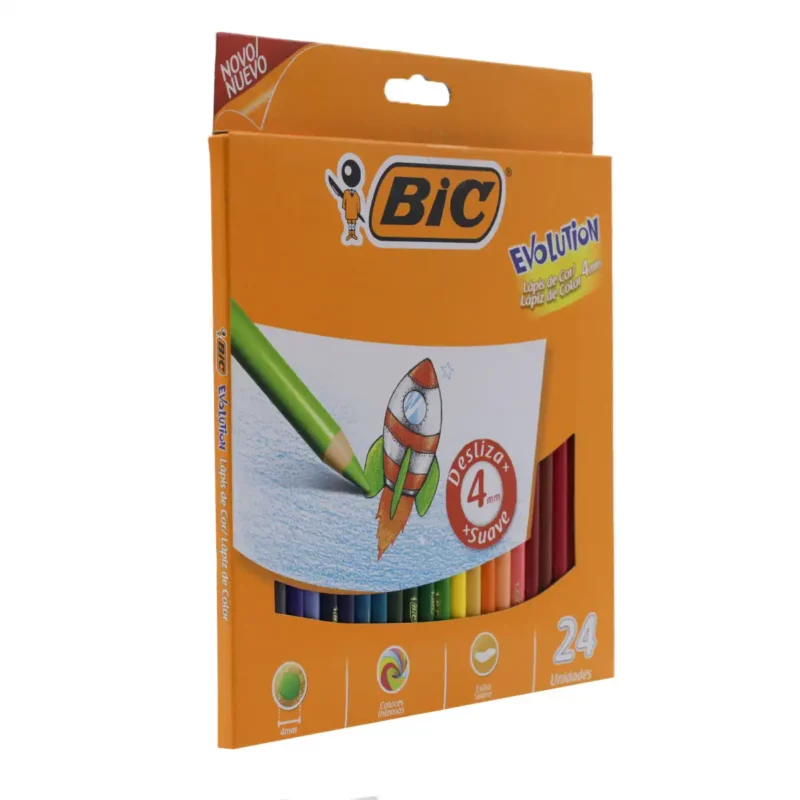 COLORES BIC EVOLUTION 4MM C/24 ATADO DE 2 PZAS. - Imagen 4