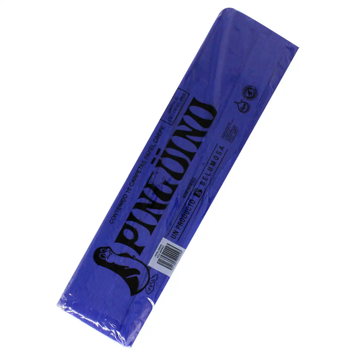 PAPEL CREPE 12 AZUL MARINO ATADO DE 10 PZAS.