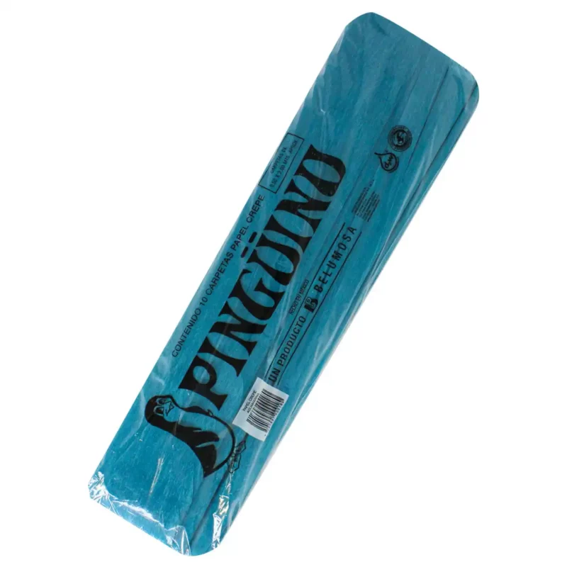 PAPEL CREPE 25 AGUAMARINA ATADO DE 10 PZAS.