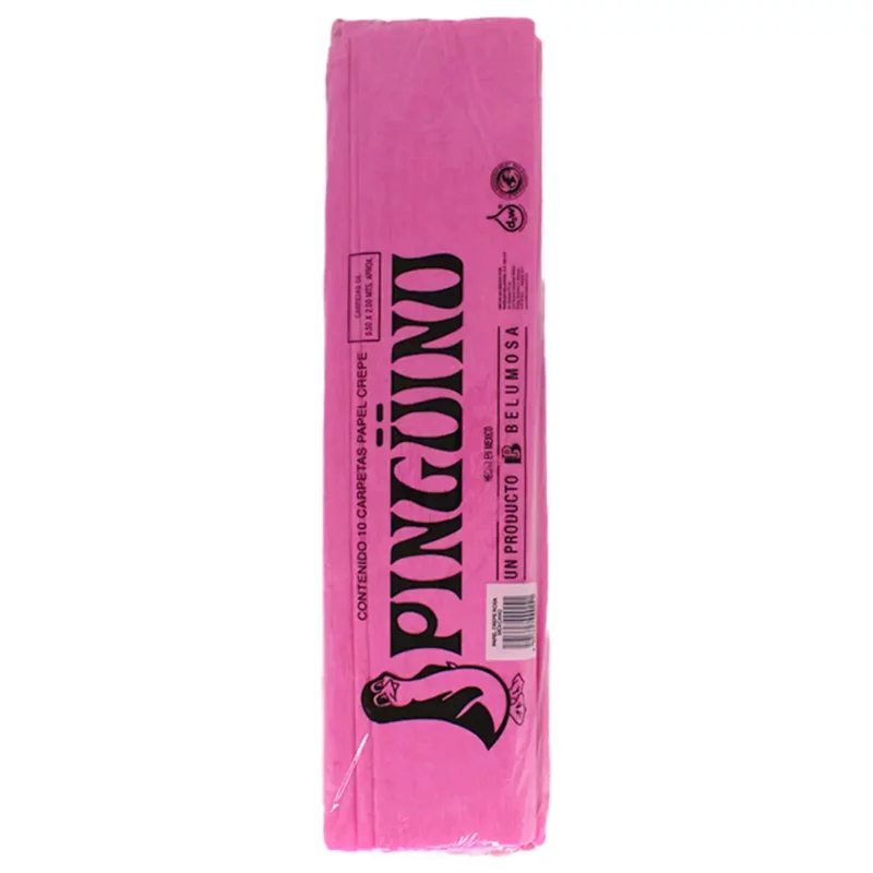 PAPEL CREPE 07 ROSA MEXICANO ATADO DE 10 PZAS.