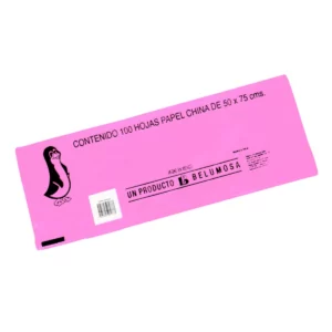 PAPEL CHINA 07 ROSA MEXICANO ATADO DE 100 PZAS.