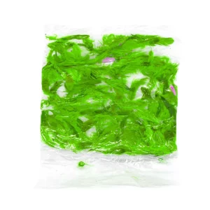 PLUMA DE AVE VERDE ATADO DE 10 PZAS.