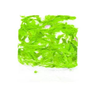 PLUMA DE AVE VERDE LIMON ATADO DE 10 PZAS.