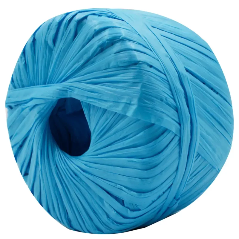 RAFIA 100GRS AZUL TURQUESA 12 ATADO DE 3 PZAS. - Imagen 2