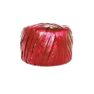 RAFIA 100GRS ROJO INTENSO 8A ATADO DE 3 PZAS.