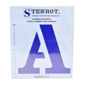 STENCIL 12.7CMS S6 ROMANA ATADO DE 2 PZAS.