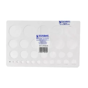 STENCIL S14 CIRCULOS ATADO DE 10 PZAS.