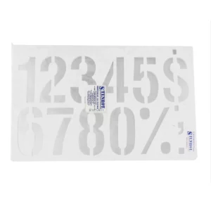 STENCIL 7.5CMS S18 NUMEROS . ATADO DE 10 PZAS.