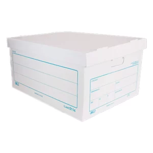 CAJA ARCHIVO MUERTO OFICIO PLASTICO 0114 ATADO DE 2 PZAS.