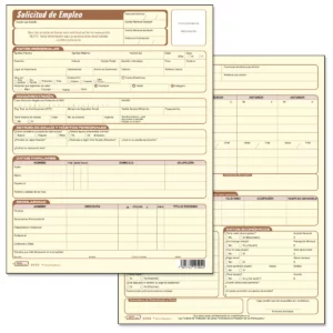 BLOCK SOLICITUD EMPLEO 25HJS PRINTA 2002 ATADO DE 3 PZAS.