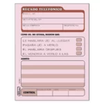 BLOCK RECADO TELEFONICO 50HJ PRINTA 2061 ATADO DE 3 PZAS.