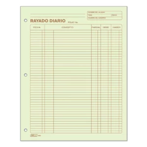 BLOCK RAYADO DIARIO 50HJS PRINTA 5002 ATADO DE 3 PZAS.