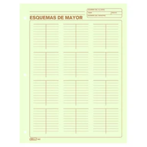 BLOCK CUENTA DE MAYOR 50HJS PRINTA 5004 ATADO DE 3 PZAS.