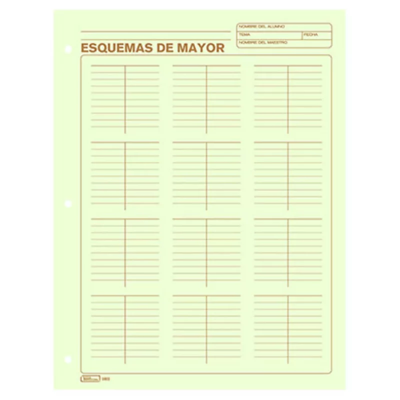 BLOCK CUENTA DE MAYOR 50HJS PRINTA 5004 ATADO DE 3 PZAS.