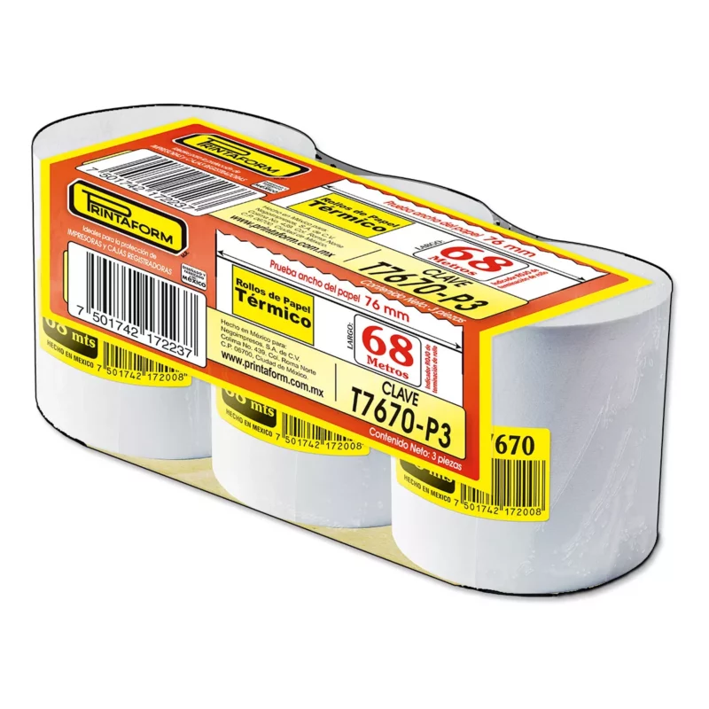 ROLLO SATINADO 76MM X 30MTS 7670 C/3