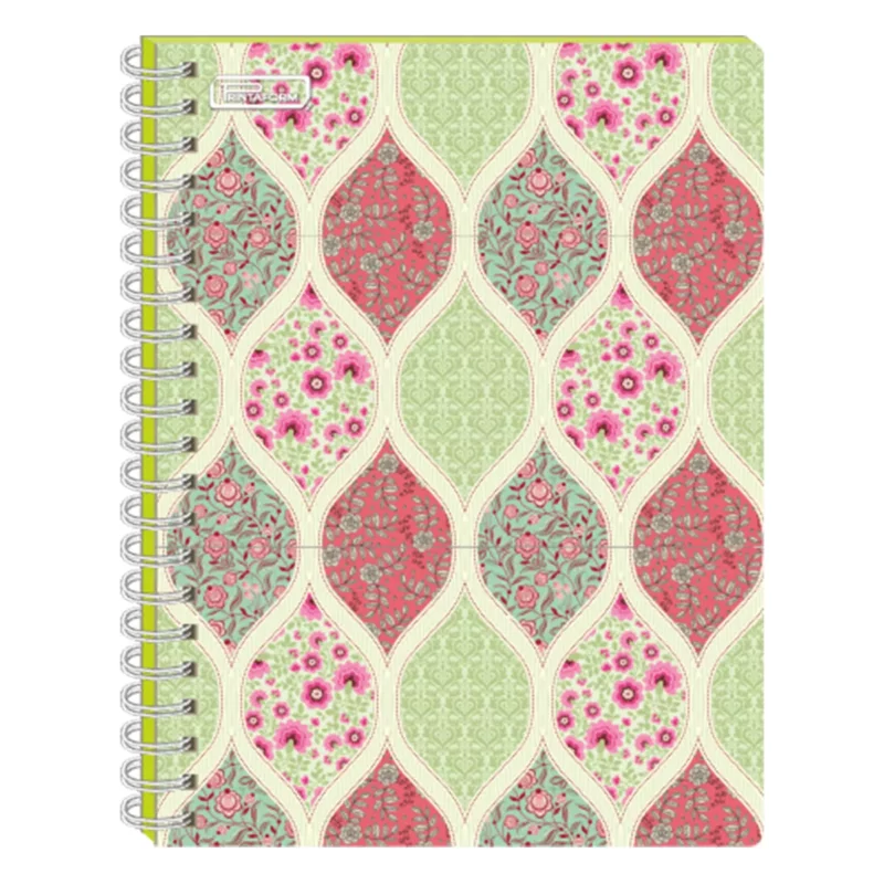 CUADERNO BOOK 100HJS FLORAL RAYA ATADO DE 3 PZAS.