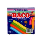 PLASTILINA C/10 BARRAS DE COLORES BASICO ATADO DE 5 PZAS.