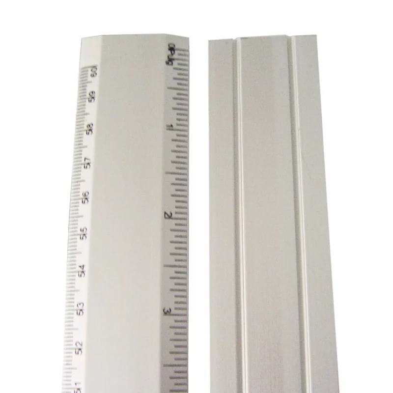 REGLA ALUMINIO SECRETARIAL 60CMS 3004 ATADO DE 3 PZAS.