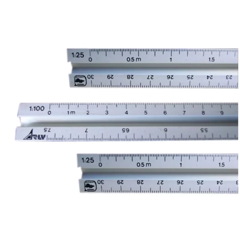 ESCALIMETRO DE METAL 15CMS 3022 ATADO DE 5 PZAS.