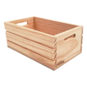 CAJA DE MADERA 12CMS CON PERFORACION 5041 ATADO DE 2 PZAS.