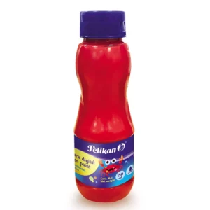 PINTURA DIGITAL PELIKAN 150ML ROJO ATADO DE 2 PZAS.