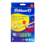 COLORES LARGOS 4MM C/36 PELIKAN ATADO DE 2 PZAS.