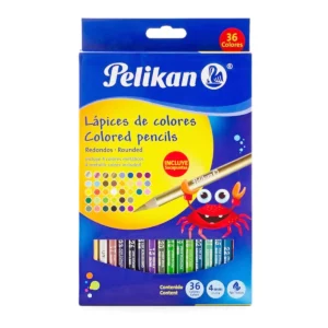 COLORES LARGOS 4MM C/36 PELIKAN ATADO DE 2 PZAS.