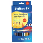 COLORES LARGOS 4MM C/24 PELIKAN ATADO DE 2 PZAS.