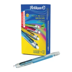 GOMA CLICK ERASER COLOR SURT 6380001 ATADO DE 12 PZAS.