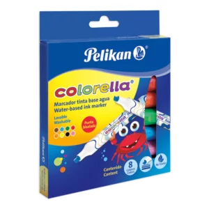 MARCADOR COLORELLA C/8 COL SURT ATADO DE 2 PZAS.