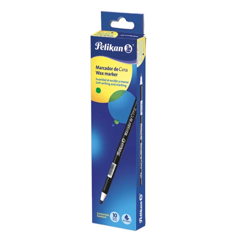 MARCADOR DE CERA PELIKAN C/10 VERDE