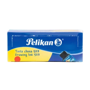 TINTA CHINA 523 15ML PELIKAN ROJO ATADO DE 10 PZAS.