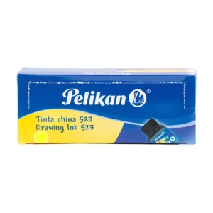 TINTA CHINA 523 15ML PELIKAN AMARILLO ATADO DE 10 PZAS.
