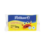 PLASTILINA PELIKAN 180GRS AMARILLA ATADO DE 5 PZAS.