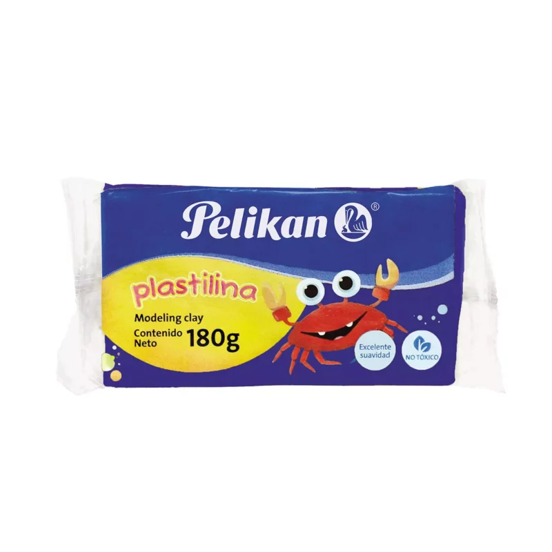 PLASTILINA PELIKAN 180GRS AZUL MARINO ATADO DE 5 PZAS.
