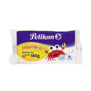 PLASTILINA PELIKAN 180GRS BLANCA ATADO DE 5 PZAS.