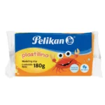 PLASTILINA PELIKAN 180GRS NARANJA ATADO DE 5 PZAS.