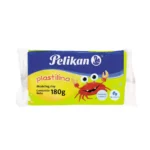 PLASTILINA PELIKAN 180GRS NEON AMARILLO ATADO DE 5 PZAS.