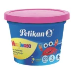 MASA PARA MOLDEAR PELIKAN 112ML ROSA ATADO DE 2 PZAS.
